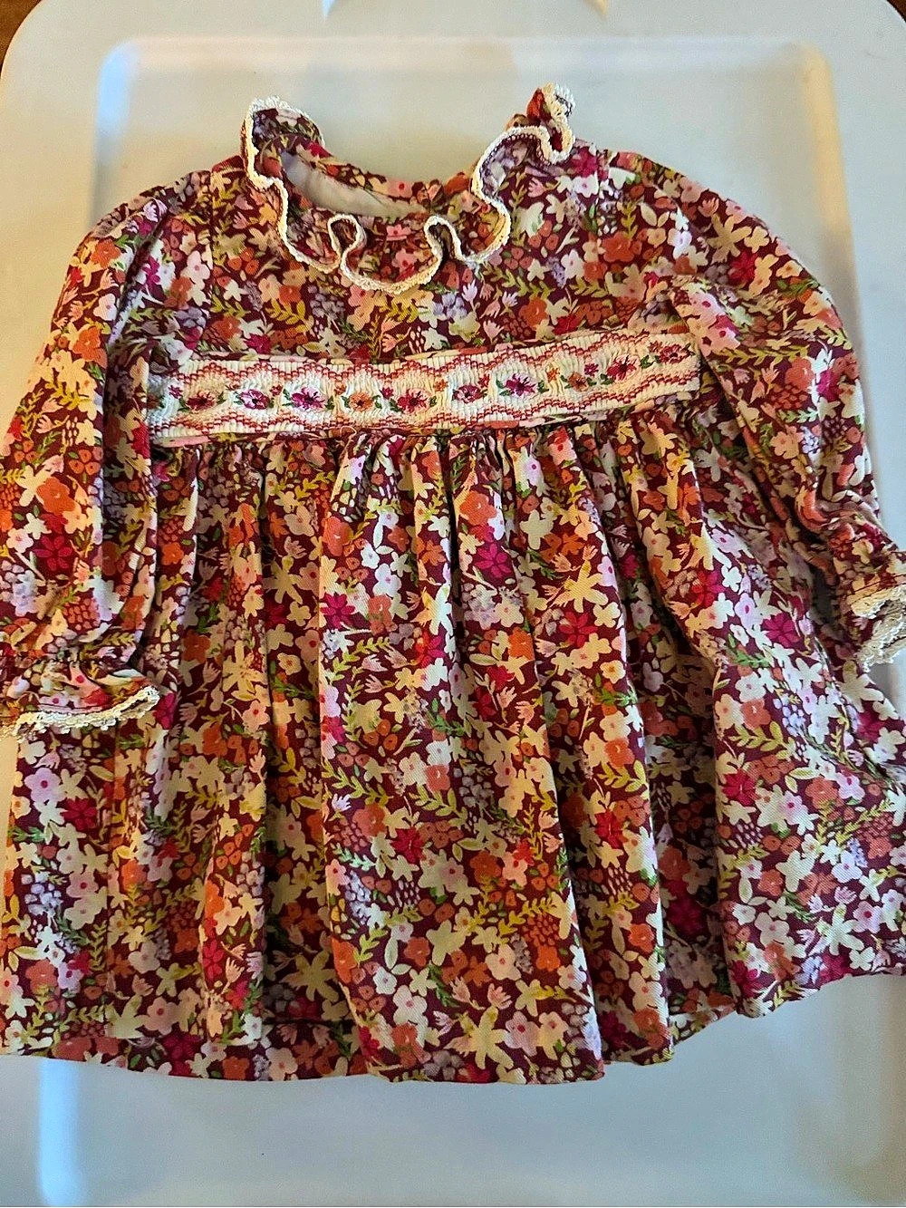 Floral Mini Dress in Red